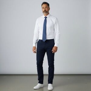 Vineyard Vines‎ Men's Monogram Silk Neck Tie Blue White